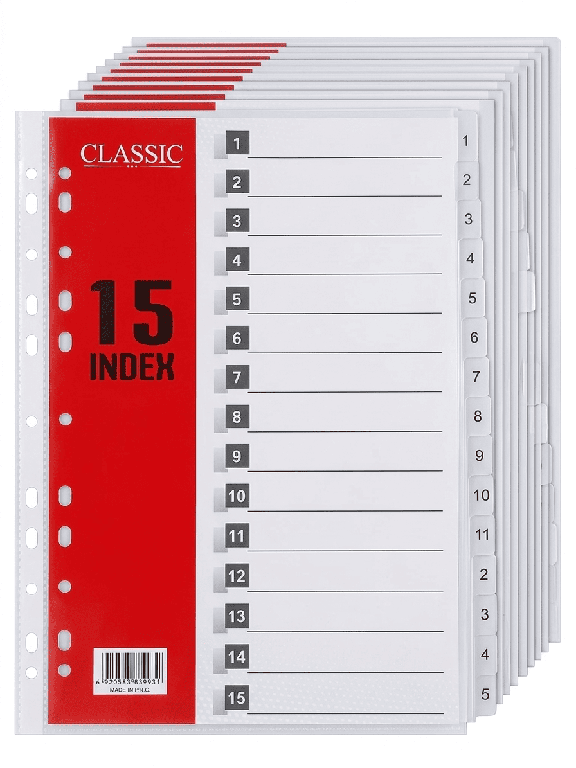 Classic Grey Divider 1-15